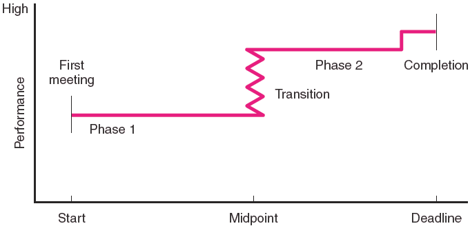 punctuated equilibrium model of group development